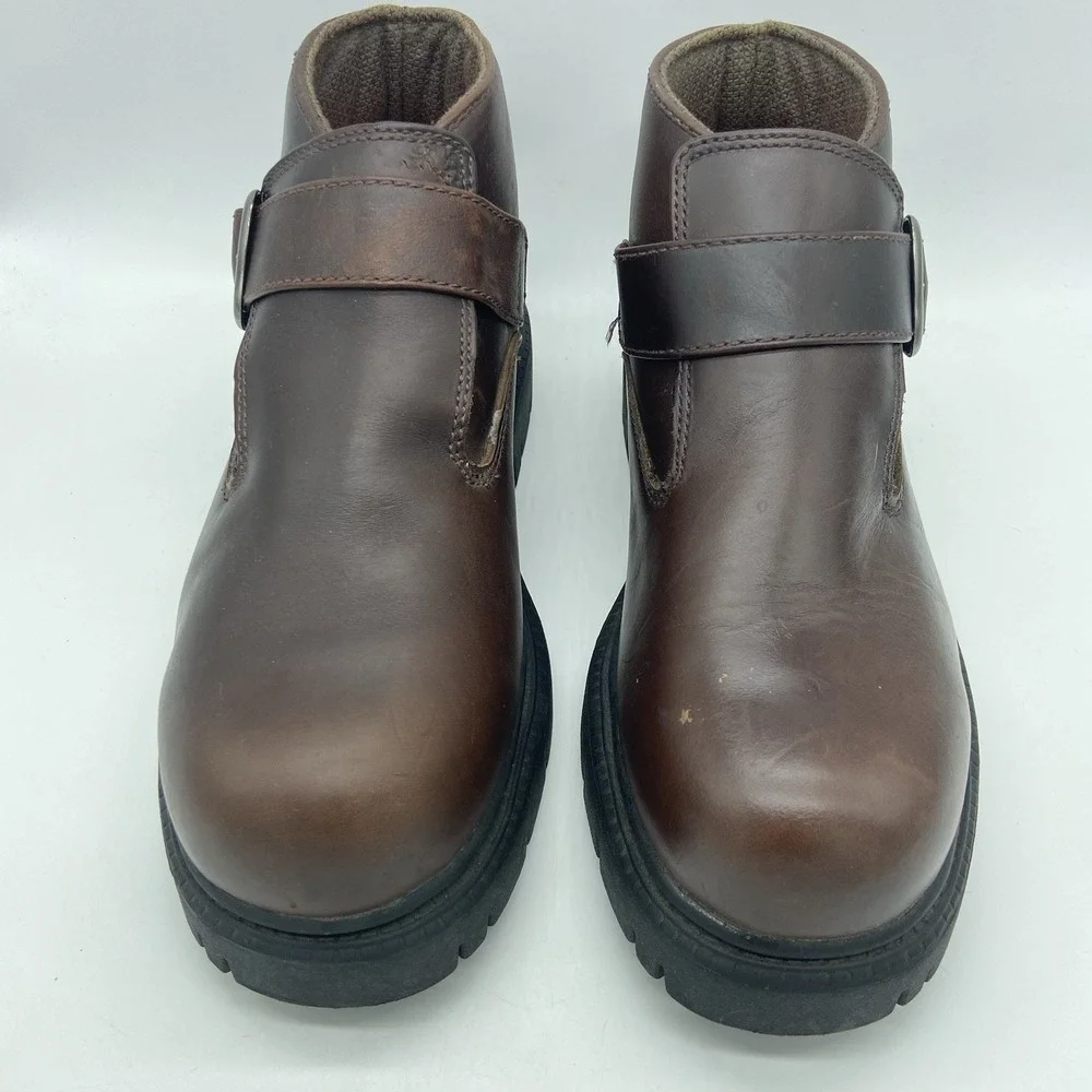 Skechers Mens 8 Boots Vintage SN6909 Chunky Platform Leather Y2K Grunge Gorpcore